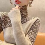 Womens Chic Turtleneck Knit Top For Fall And Winter - Image 2