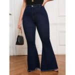 Curvy Fit High Waisted Flared Jeans For Women Plus Size Sret - Image 4