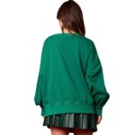 Christmas-themed Double-decorated Sequin Crewneck Hoodie - Image 4