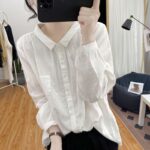Springautumn Relaxed-fit Youth-boosting Slimming Top For Work - Image 8