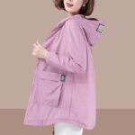 New Mid-length Loose-fitting Plus-size Sun-protective UV-blocking Jacket For Women - Image 6