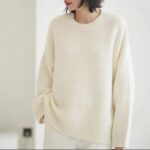 Womens Plus-Size Loose Crew-Neck Pullover Sweater - Image 4