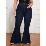 Curvy Fit High Waisted Flared Jeans For Women Plus Size Sret - Image 6